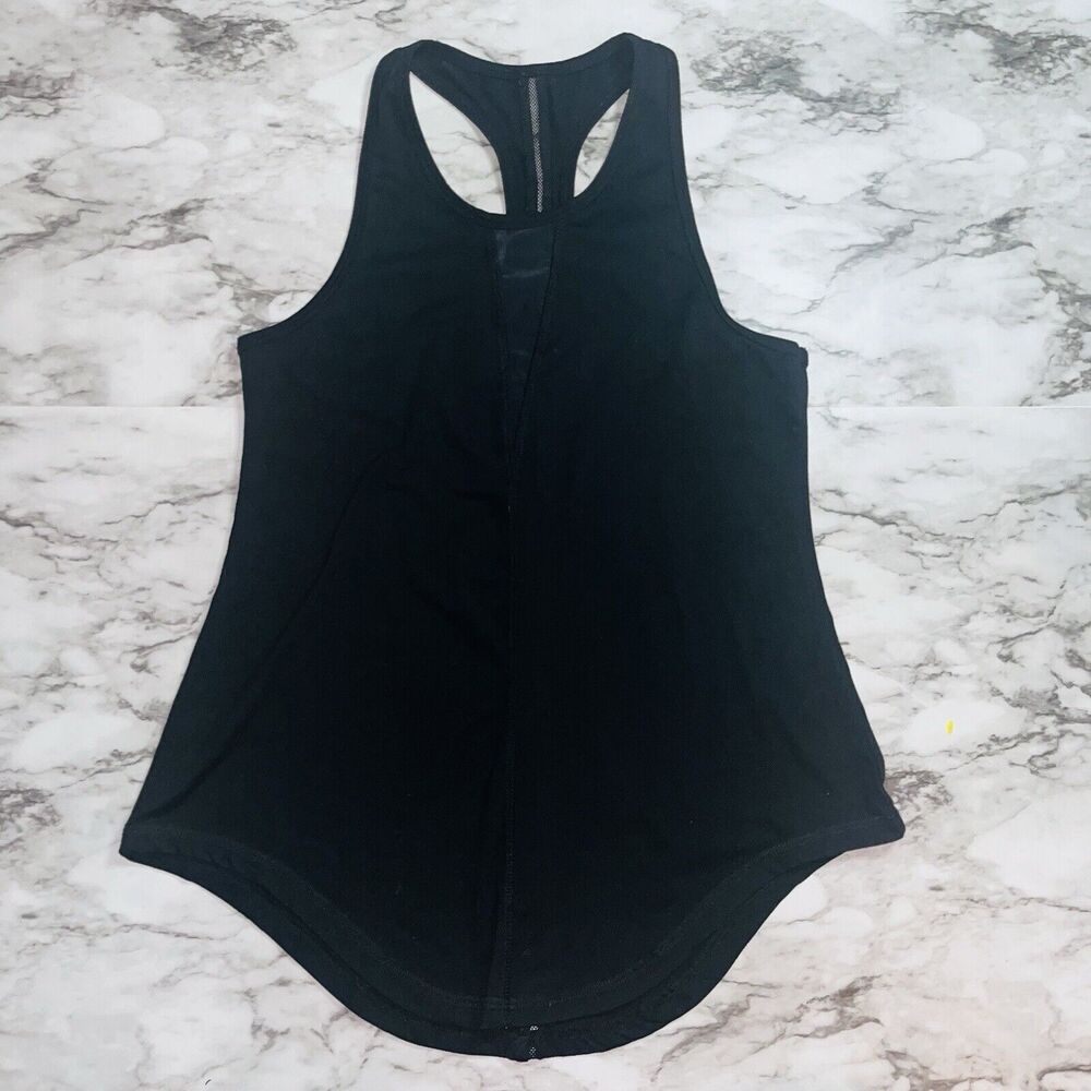 Zyia Active Sleeveless Effortless Tank Top Mesh Racerback Black Women S Gym Yoga